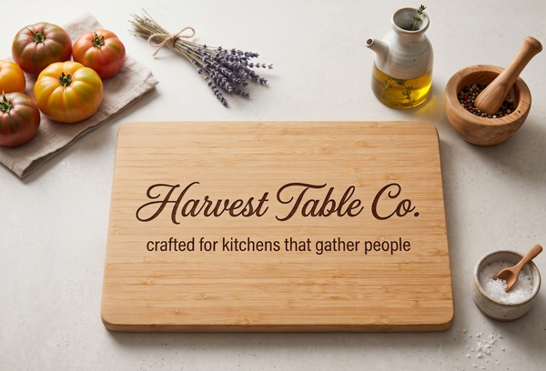 Personalised Bamboo Cutting Board | Custom Engraved Kitchen Board for Weddings, Housewarming Gifts & Family Kitchens